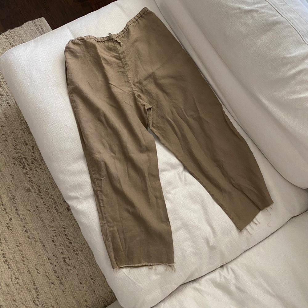 Closet Closing Today!: Milk Folk Drawstring Linen Pants, PRICE FIRM - Picture 3 of 5